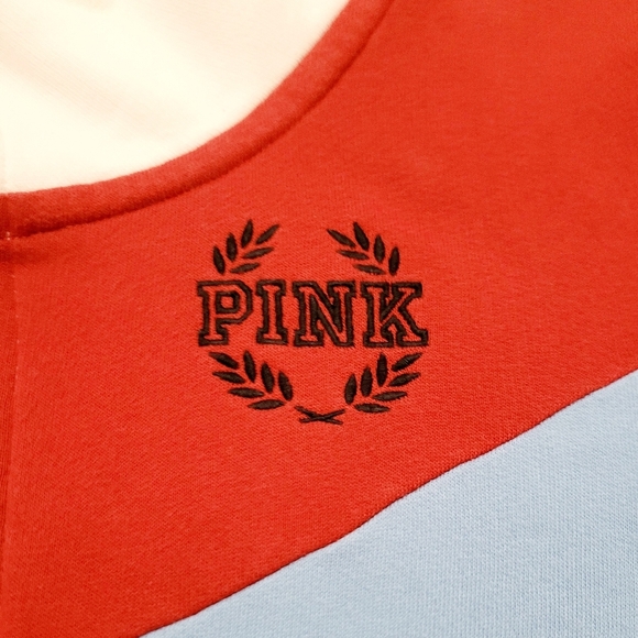 Victoria's Secret PINK Women's Sweatshirt 1/4 Zip Size Medium LOVE PINK logo - Picture 7 of 12